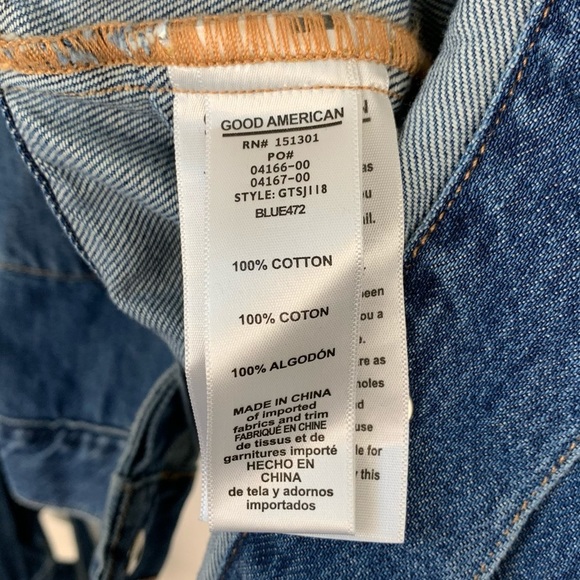 Good American Knotted Jean Jacket 5 - Picture 7 of 8